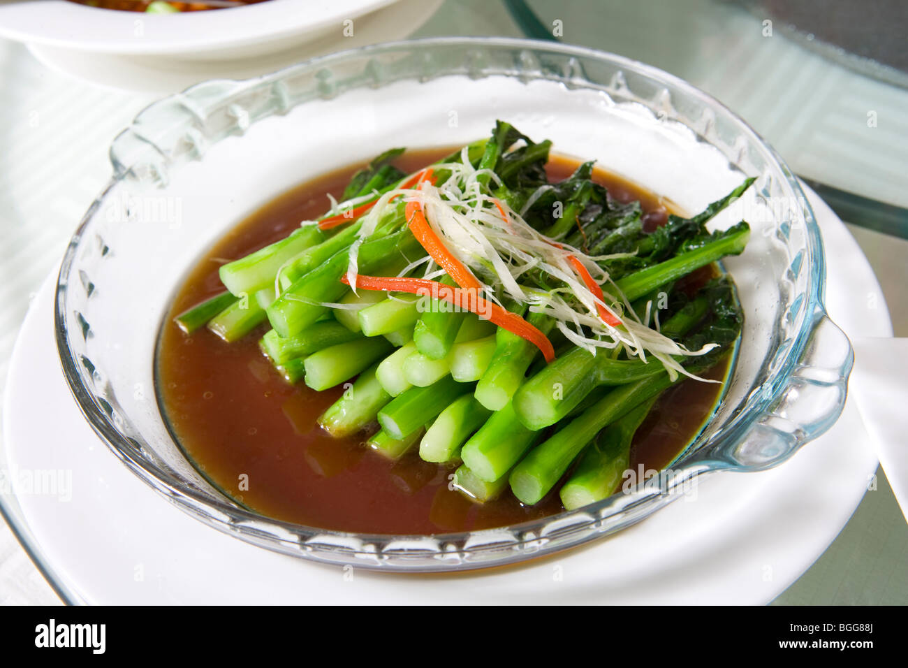 Cinese piatto di verdure Foto Stock