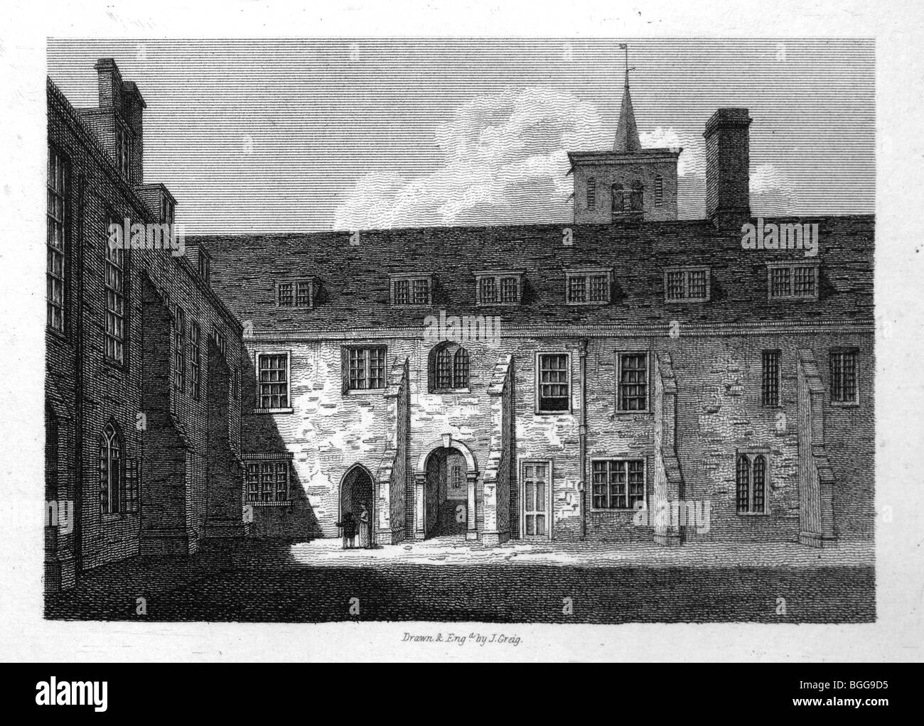 Il Corpus Christi College di Cambridge - Antica Corte Foto Stock