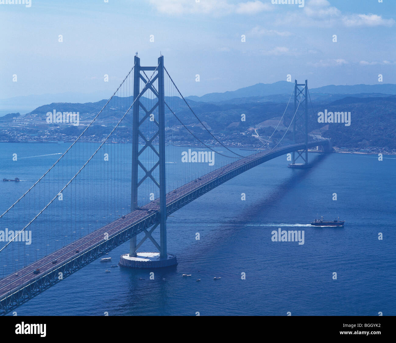 Akashi Strait Bridge Prefettura di Hyogo Giappone Foto Stock