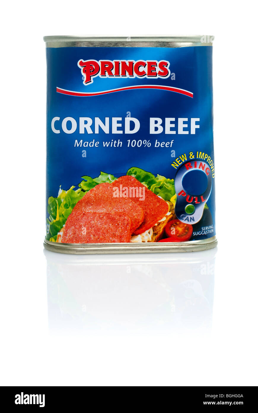 Lo stagno di Princes " Corned beef " Foto Stock