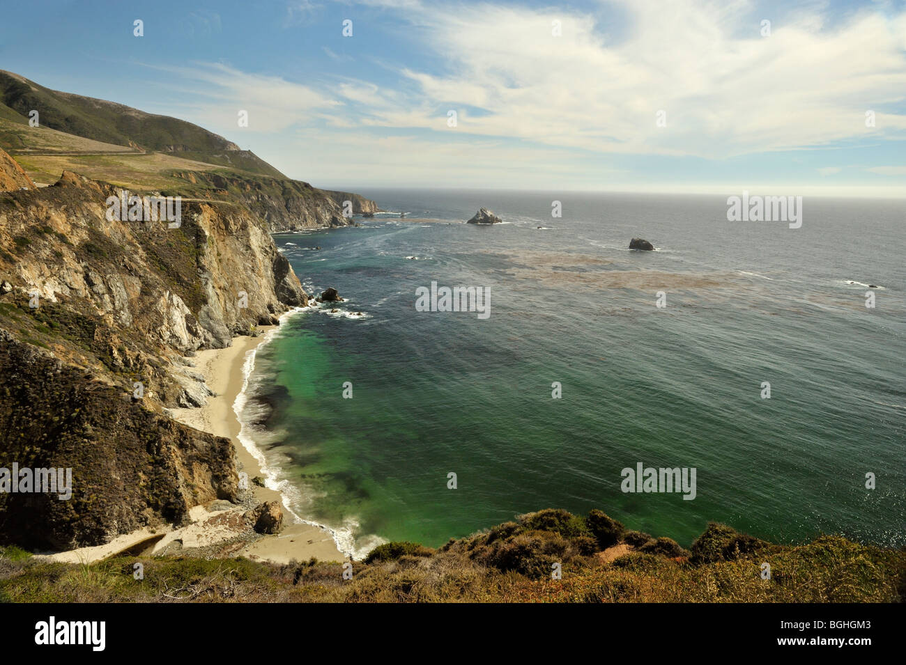 Spiagge a Big Sur in California del sud Foto Stock