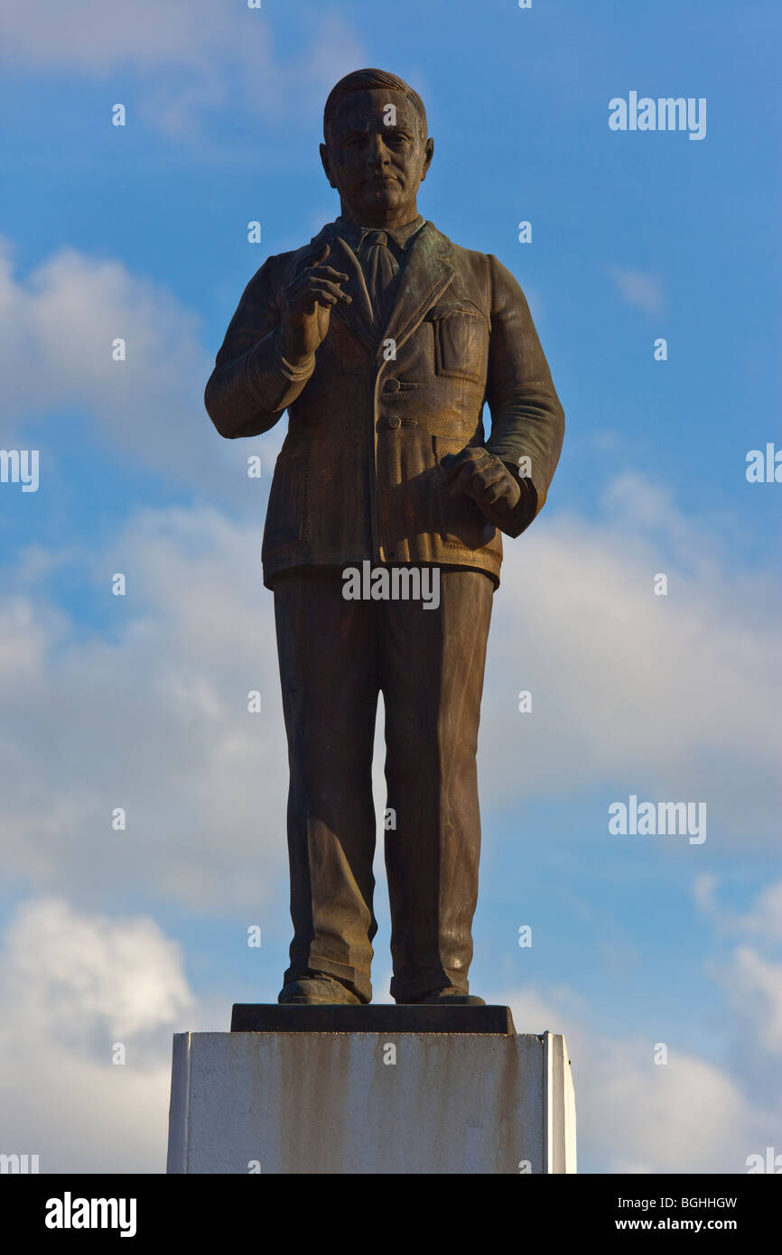 Statua del capitano Cipriani in downtown Port of Spain, Trinidad Foto Stock