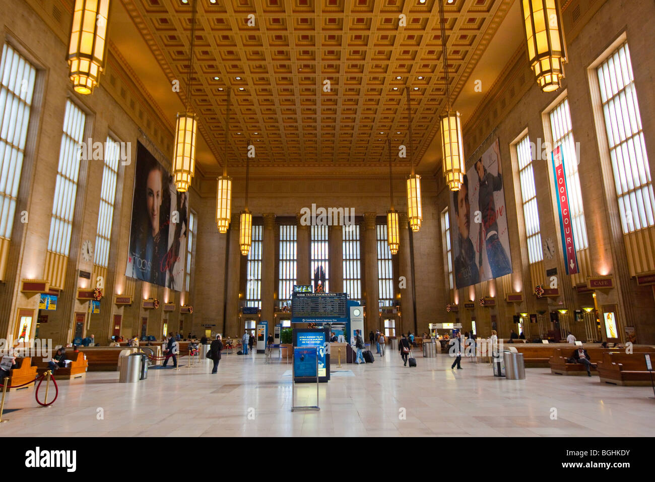 All'interno del trentesimo Street Station di Filadelfia in Pennsylvania Foto Stock