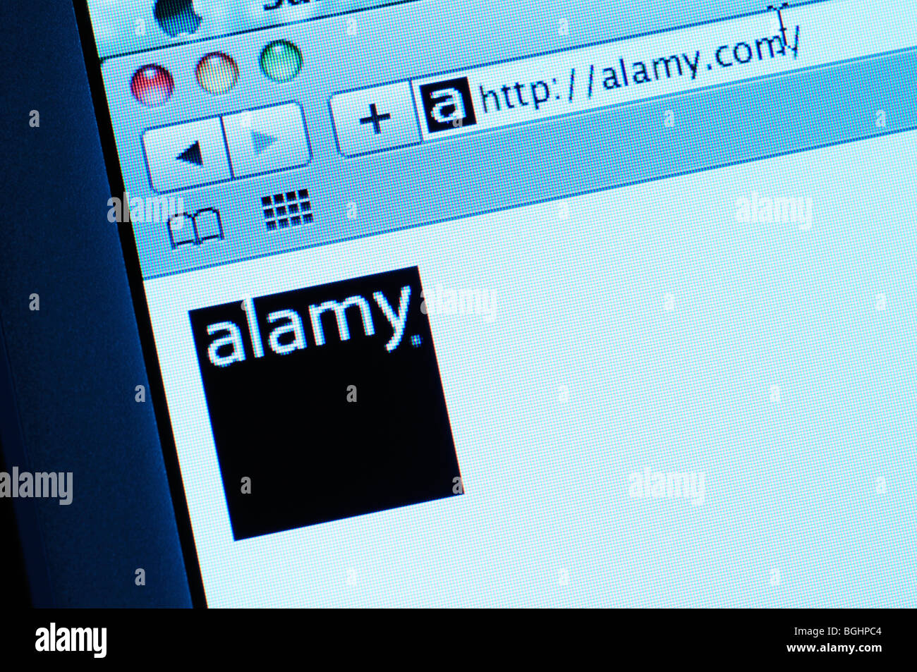 Immagine Alamy sito web agency Foto Stock