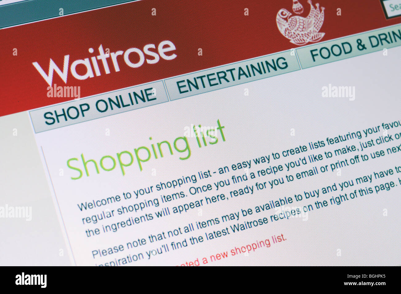 Waitrose sito - catena di supermercati britannica Foto Stock