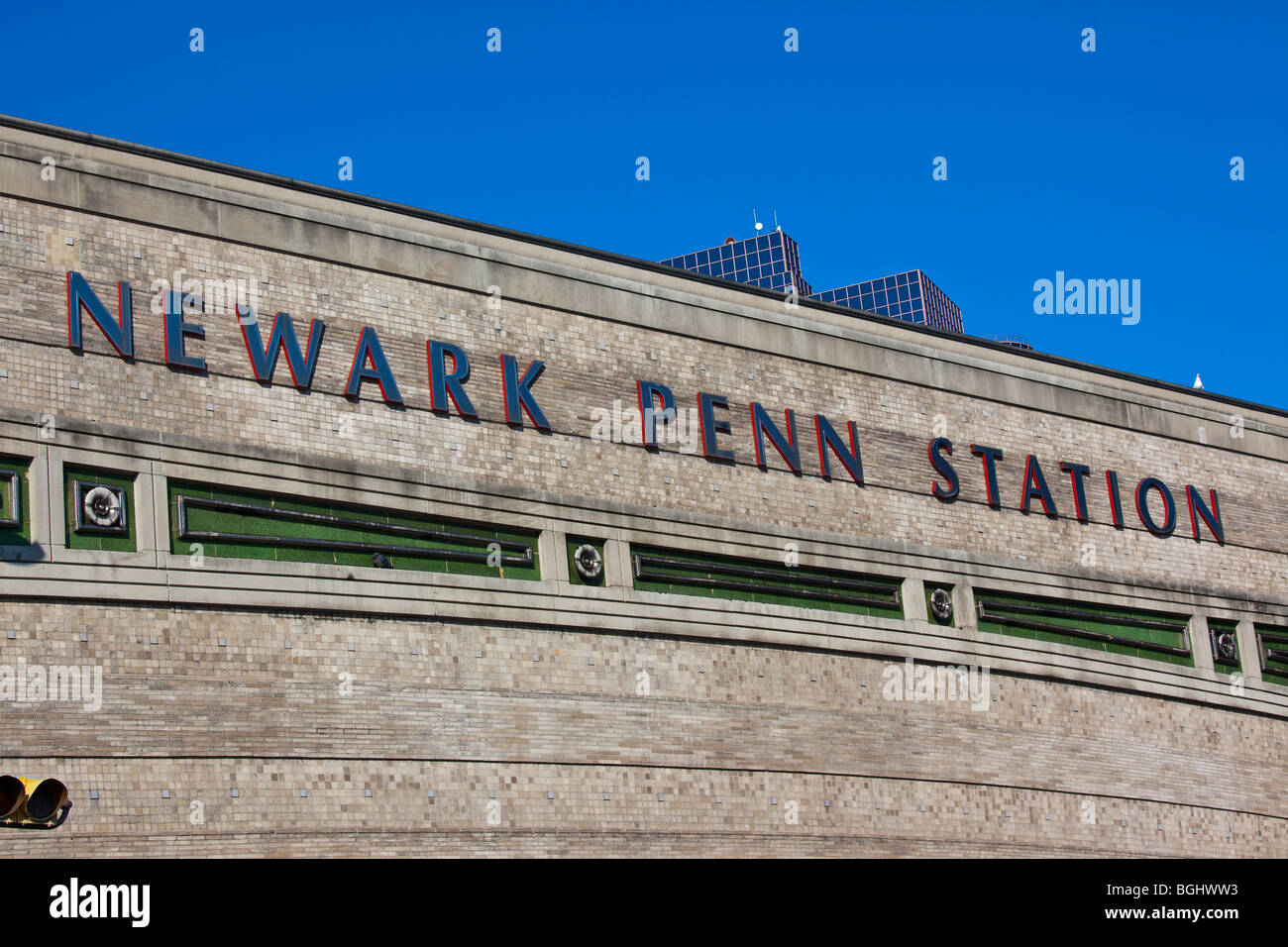 Newark Penn Station nel centro di Newark New Jersey Foto Stock