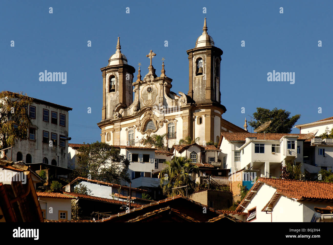 Nossa Senhora do Carmo Chiesa; Ouro Preto, Brasile Foto Stock