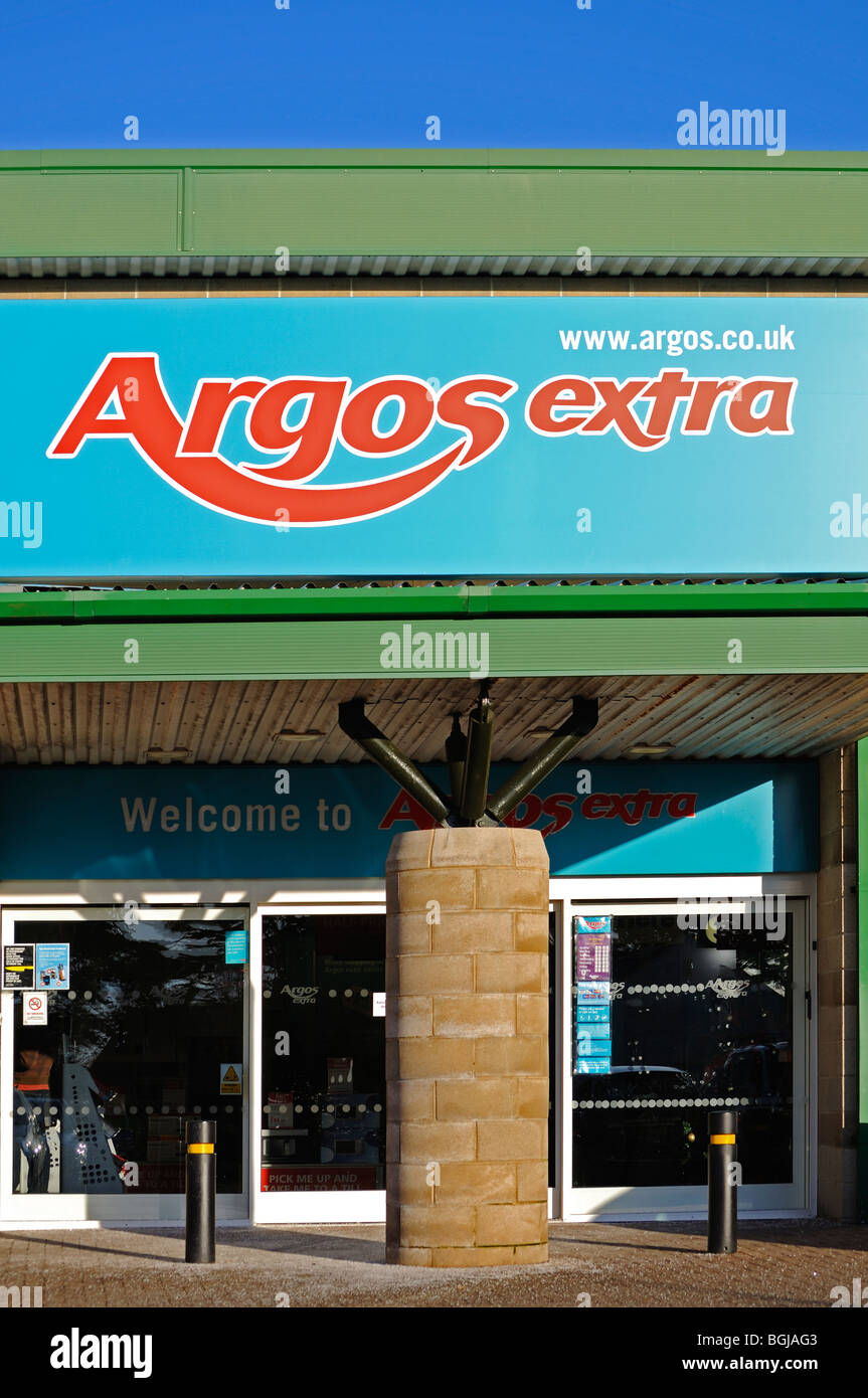 L'ingresso ad un'Argos extra store Foto Stock
