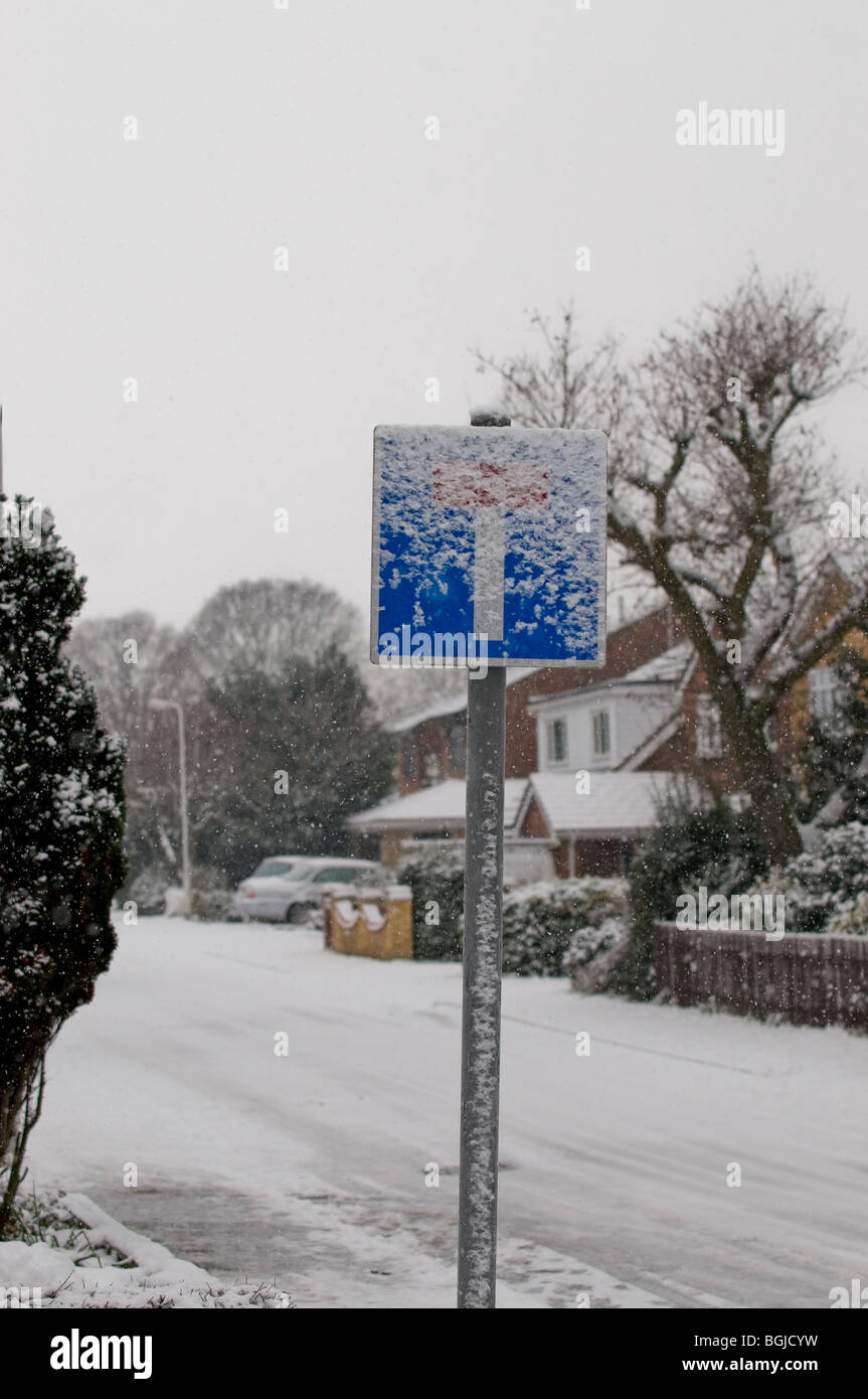 Per coloro che godono di giocare nella neve in Essex. Foto Stock