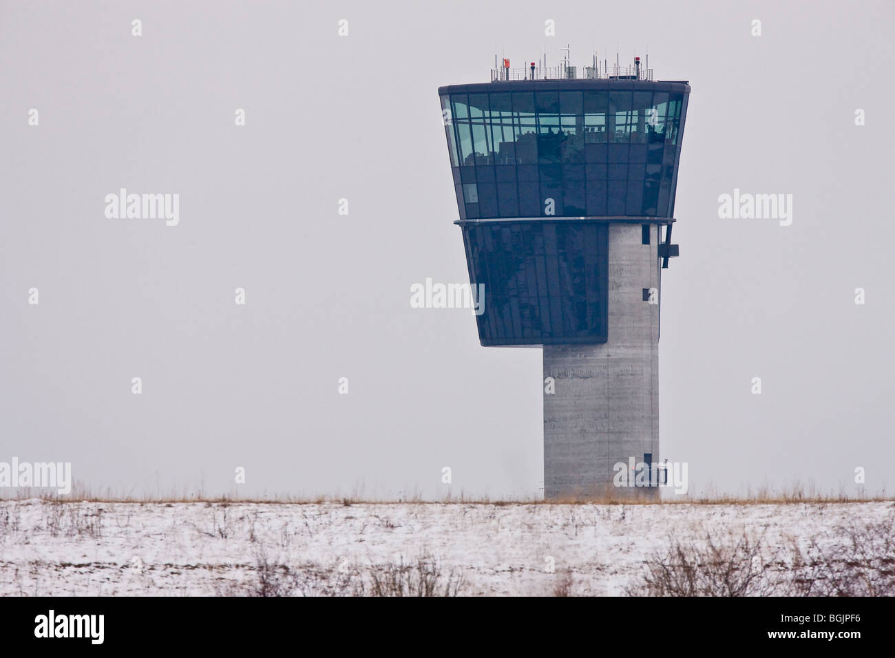 La nuova torre di controllo in aeroporto di Copenhagen Foto Stock