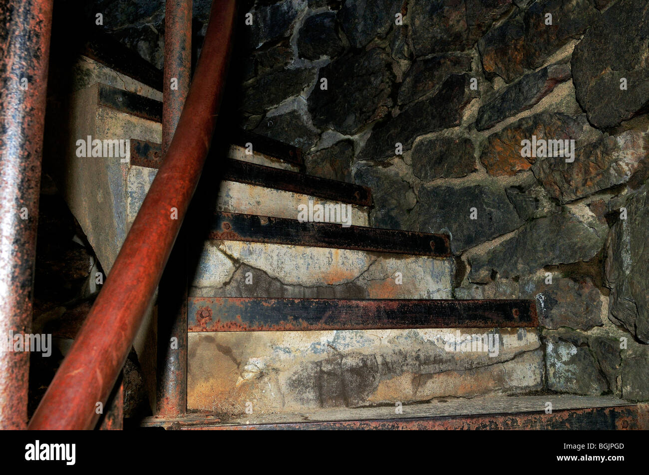 Battie torre sulla cima di Mt. Battie, affacciato su Camden, Maine, Stati Uniti d'America. Questa torre fu costruita come un monumento ai soldati di WW1. Foto Stock