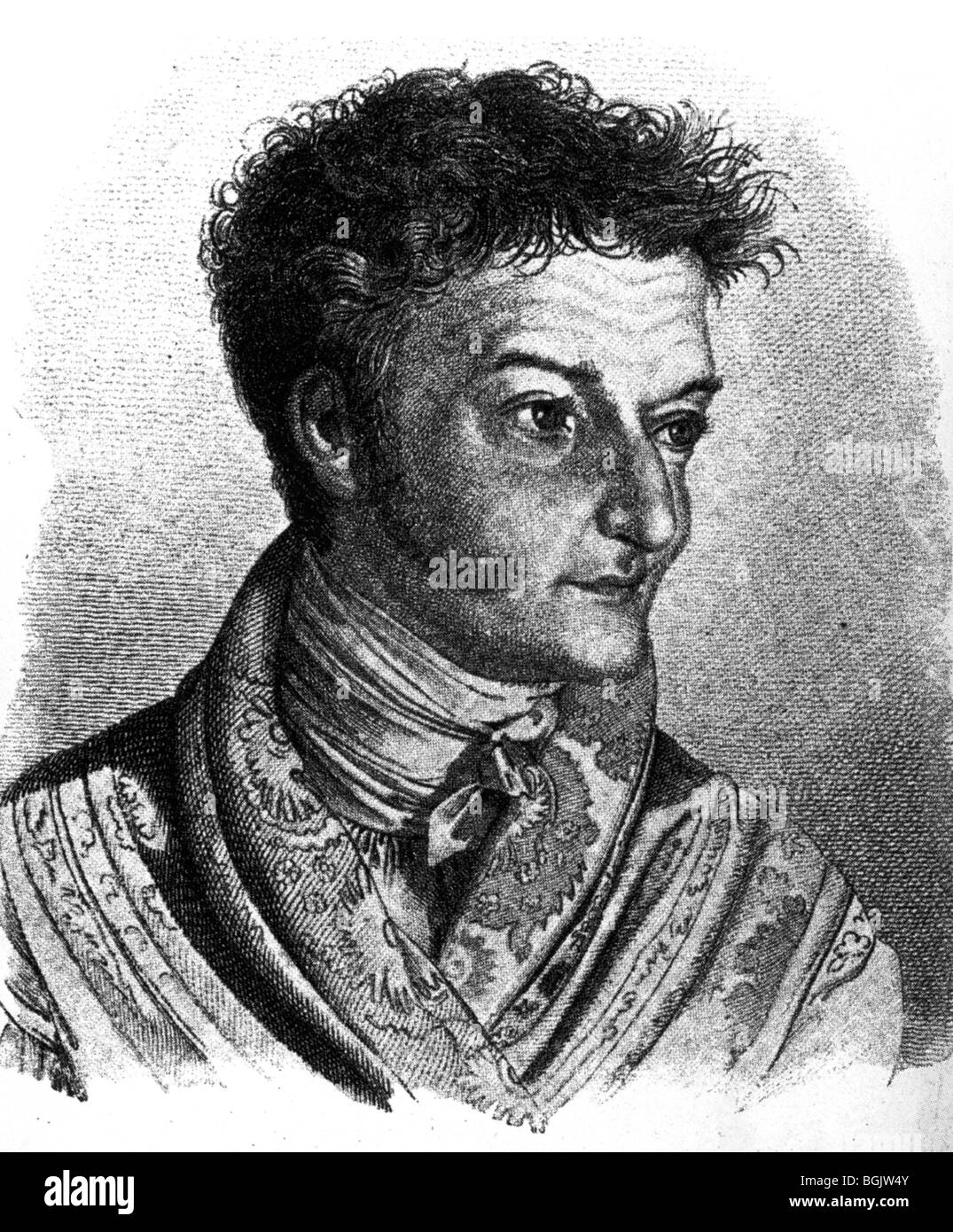 E.T.A. HOFFMAN - poeta tedesco 1776-1822 Foto Stock