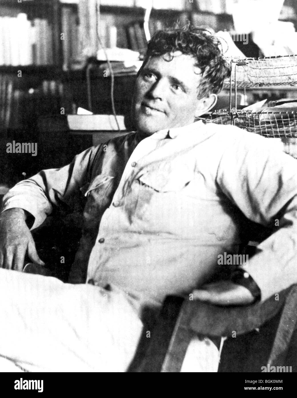 JACK LONDON - scrittore statunitense (1876-1916) il più famoso per la chiamata del selvaggio pubblicato nel 1903 Foto Stock