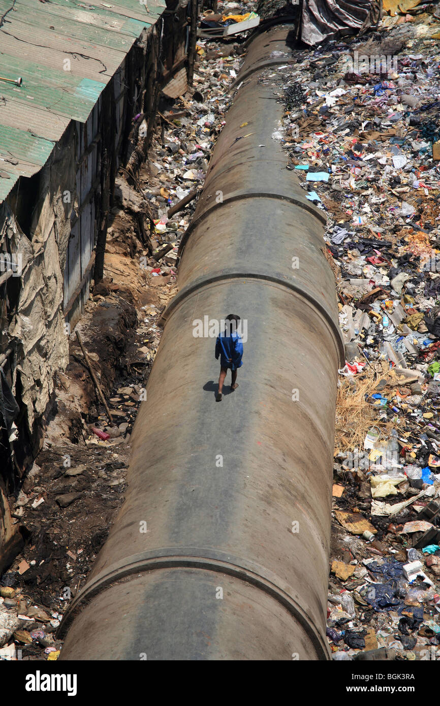 Dharavi, Mumbai India Foto Stock