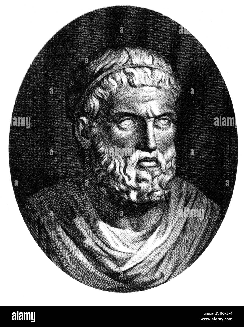 Sofocle - poeta greco (c 496 A.C. - 405 a.C.) Foto Stock