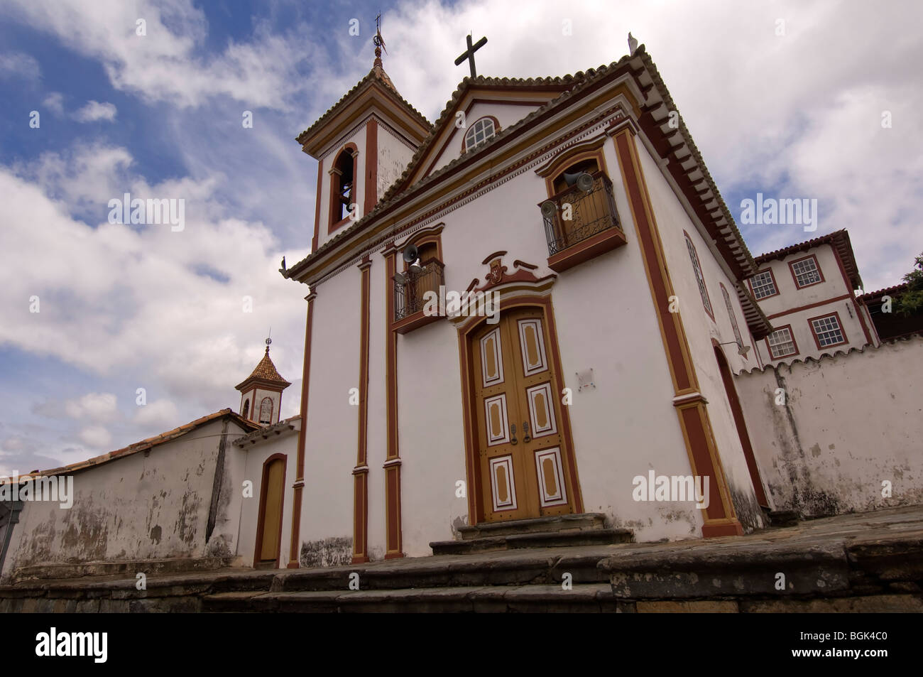 Igreja do Bonfin Militares dos e Igreja do Nossa Senhora do Carmo, chiese, Diamantina, Brasile Foto Stock