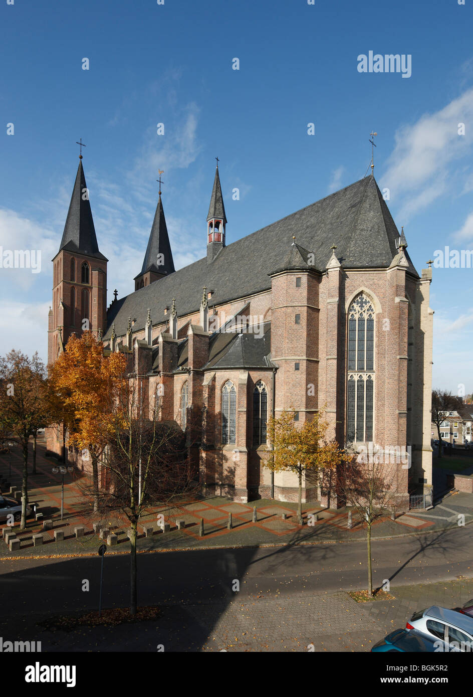 Kleve, Probsteikirche S. Mariae assunta, Blick von Südosten Foto Stock