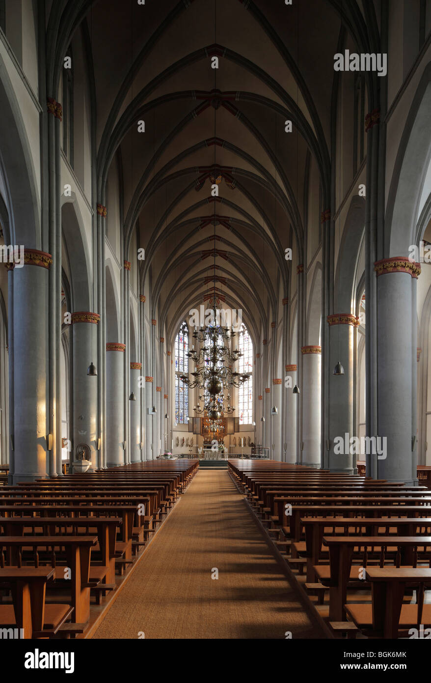 Kleve, Probsteikirche S. Mariae assunta, Blick nach Osten Foto Stock