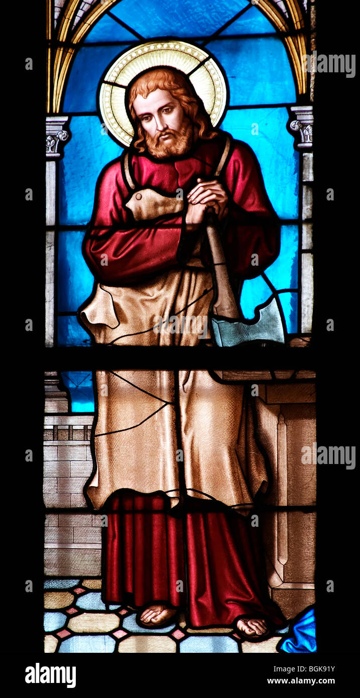 Saint - finestra colore Foto Stock