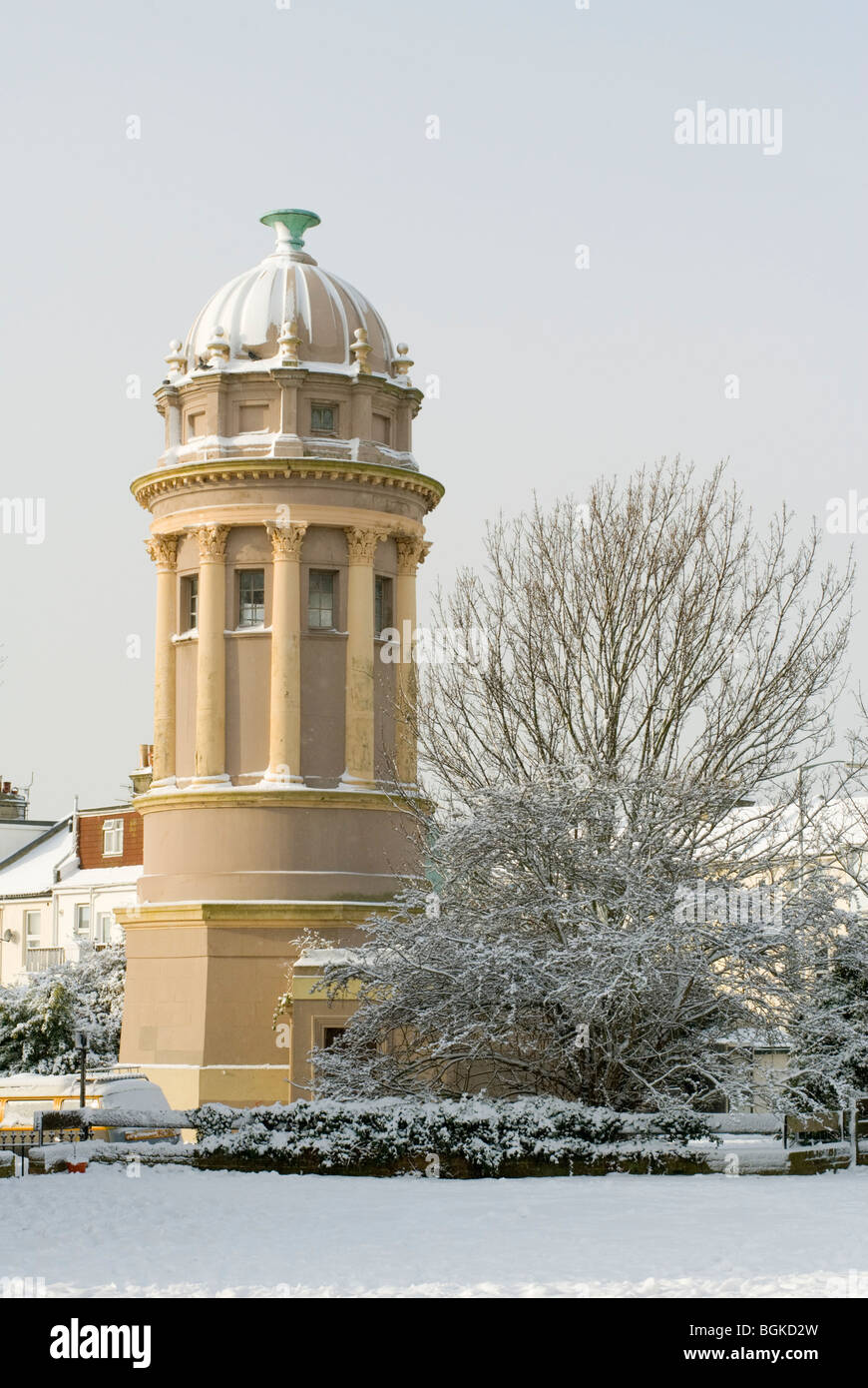 Il pepe piatto in Brighton. L'inverno 2010. Foto Stock