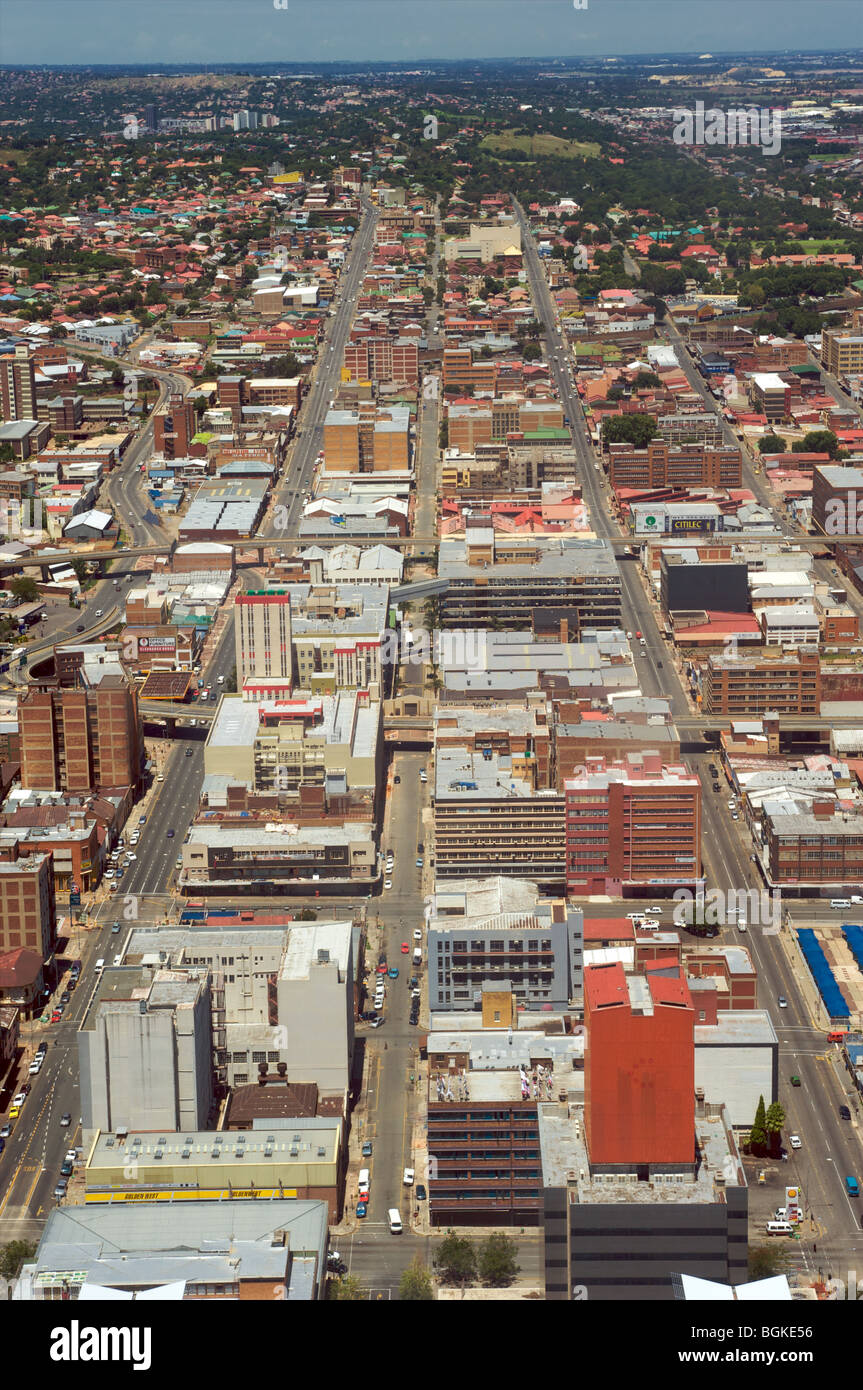 Johannesburg dalla sommità del Carlton Centro, vista Est Foto Stock