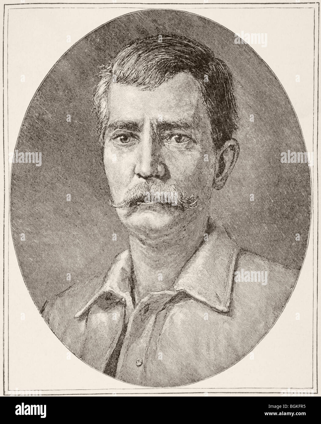 Sir Henry Morton Stanley, nato John Rowlands, 1841 a 1904. Giornalista gallese e explorer. Foto Stock