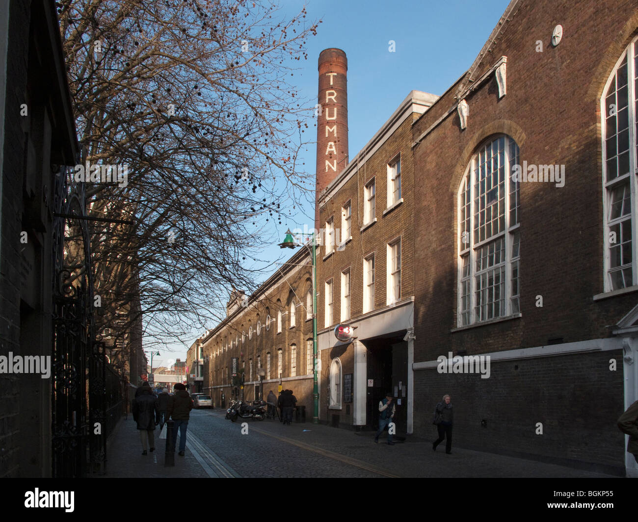 Il vecchio Truman Brewery, Brick Lane, Londra Foto Stock