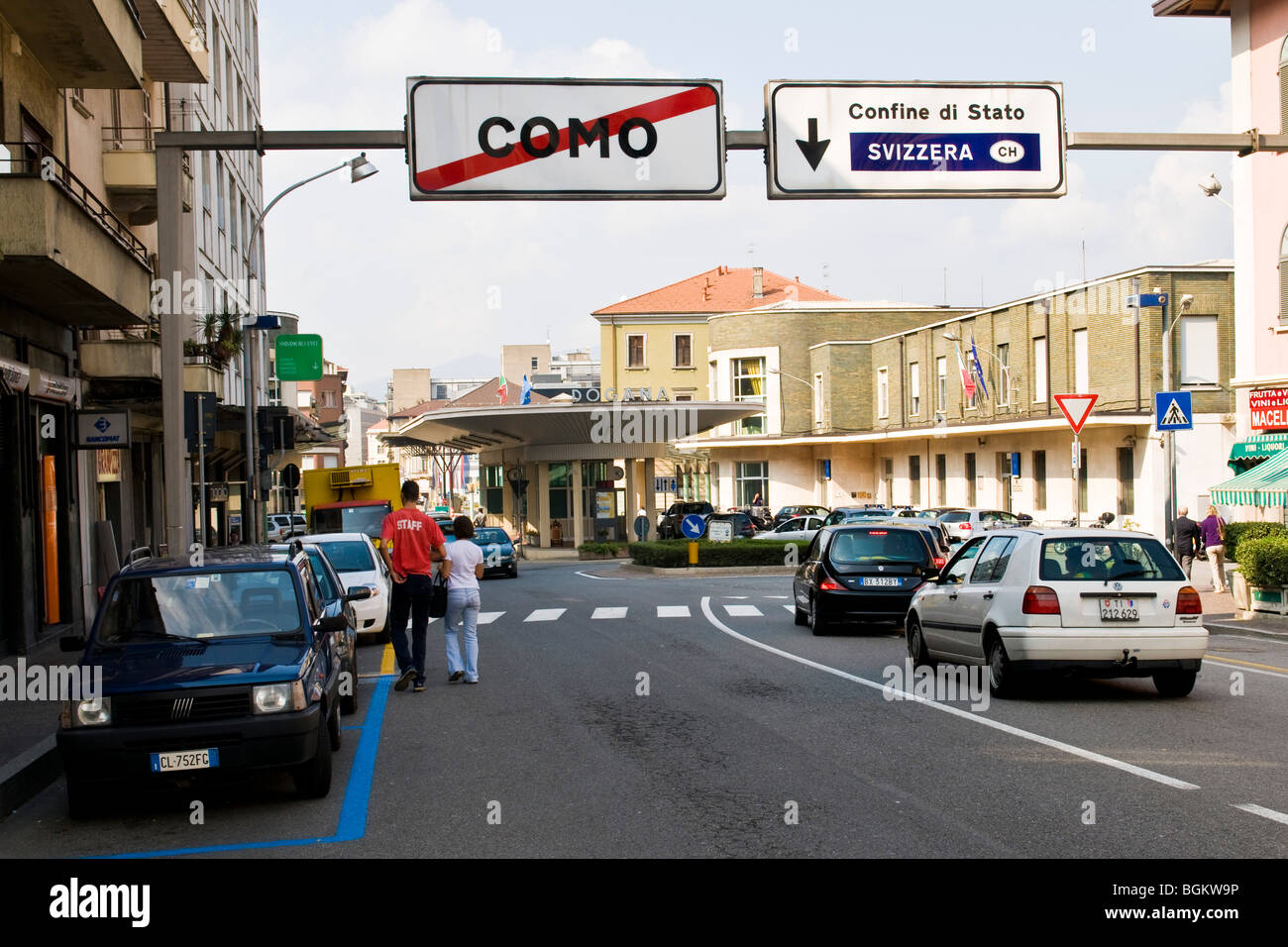 Dogana di Como Chiasso, Como, Italia Foto stock - Alamy