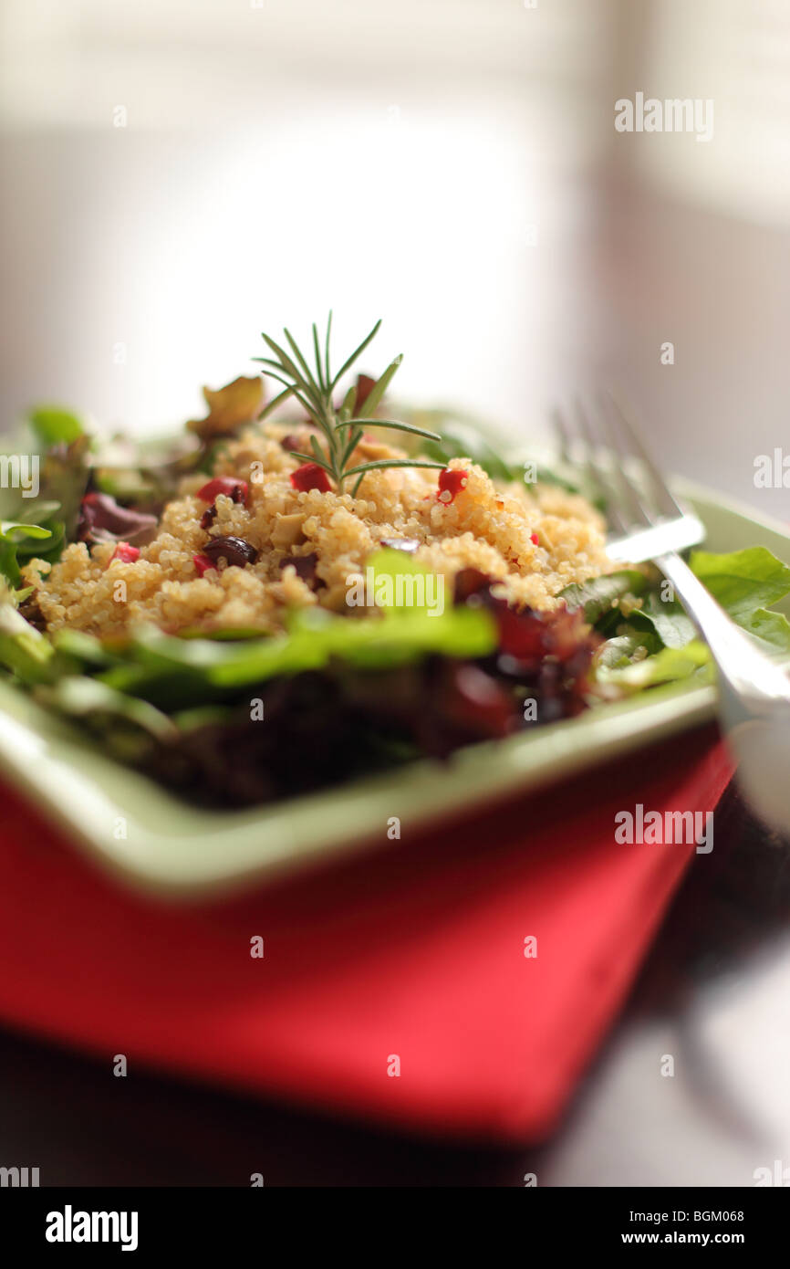 Insalata fresca e rabboccato con la quinoa Foto Stock