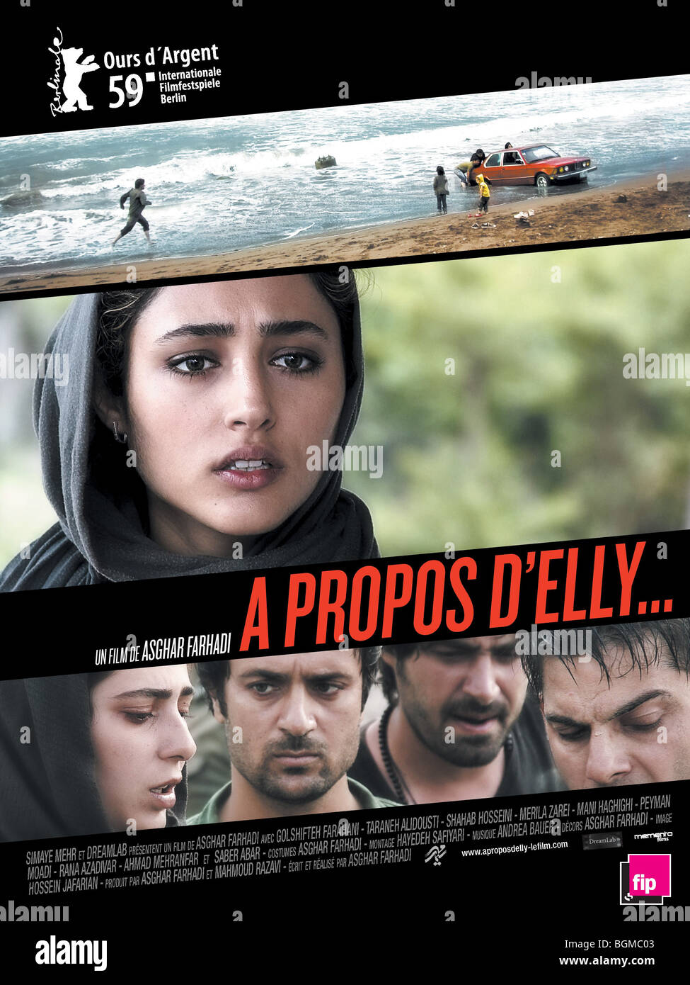 Darbareye Elly circa Elly Anno : 2009 Iran Direttore: Asghar Farhadi poster  (Fr Foto stock - Alamy