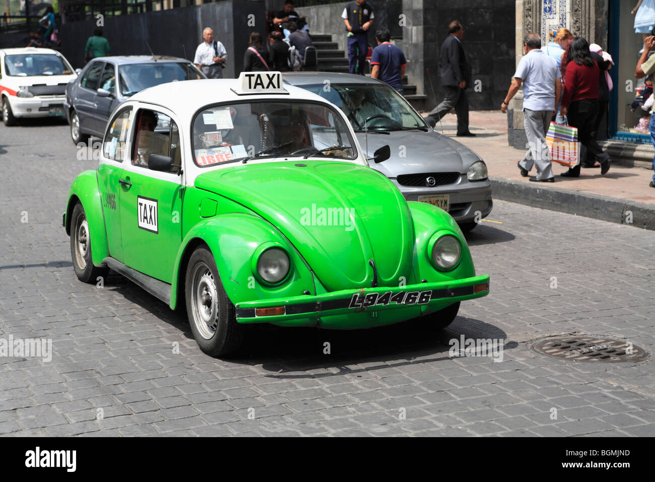 Volkswagen taxi, Città del Messico, Messico, America del Nord Foto Stock
