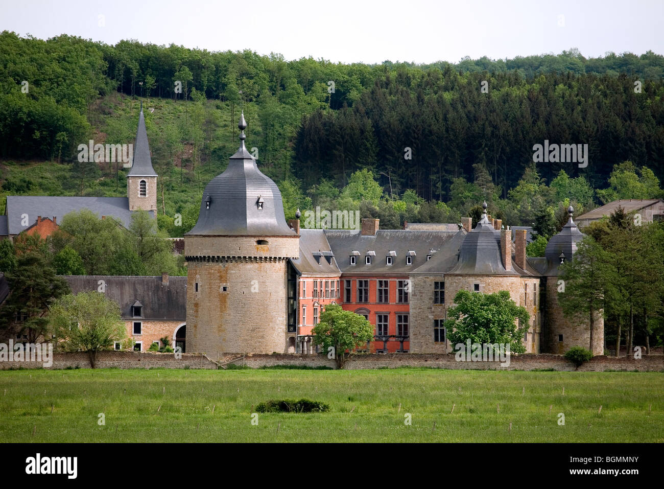 Lavaux-Ste-Anne castello, Belgio Foto Stock