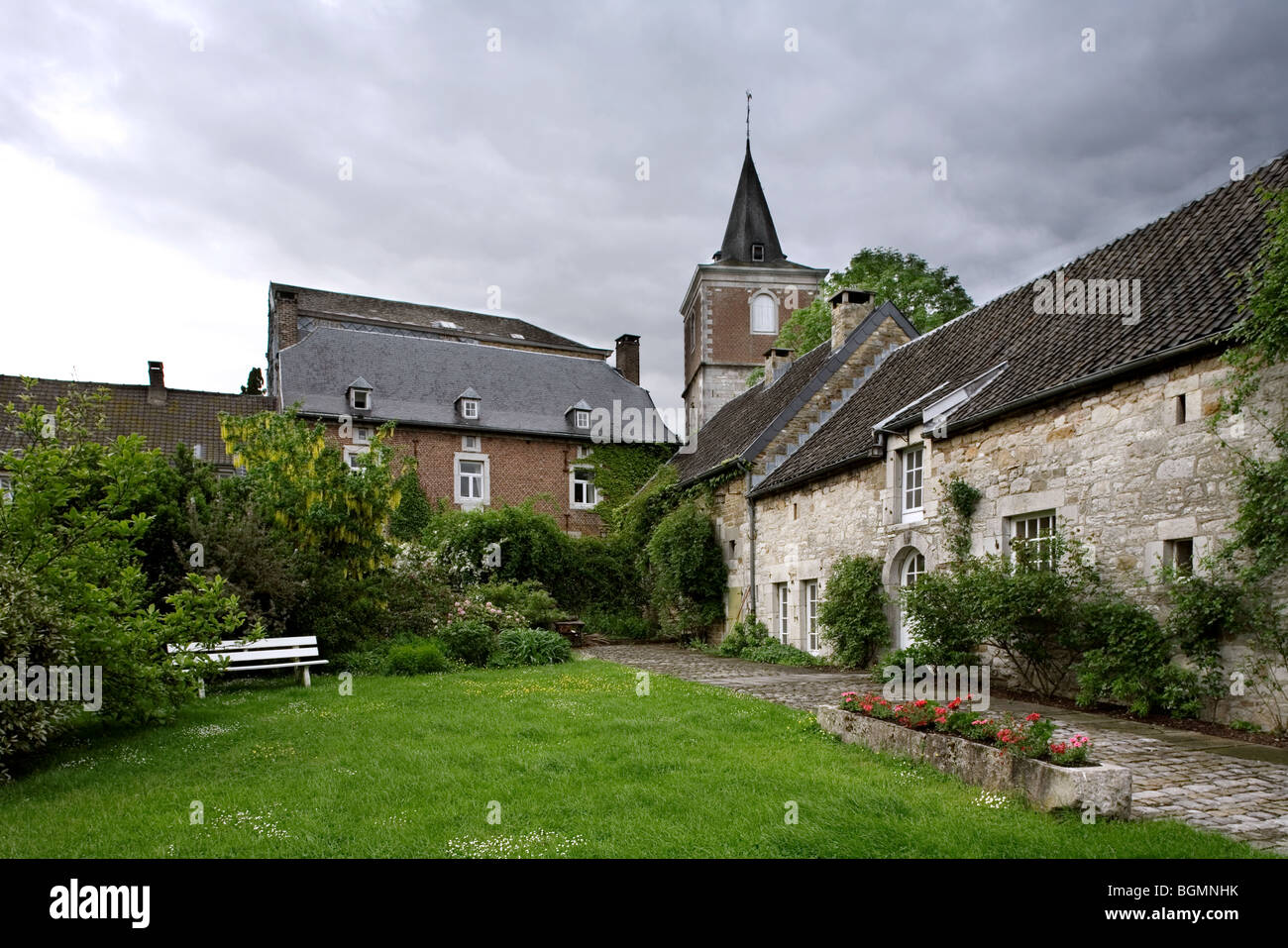 Il Templar stazione di battaglia a Villers-le-tempio, Ardenne, Belgio Foto Stock