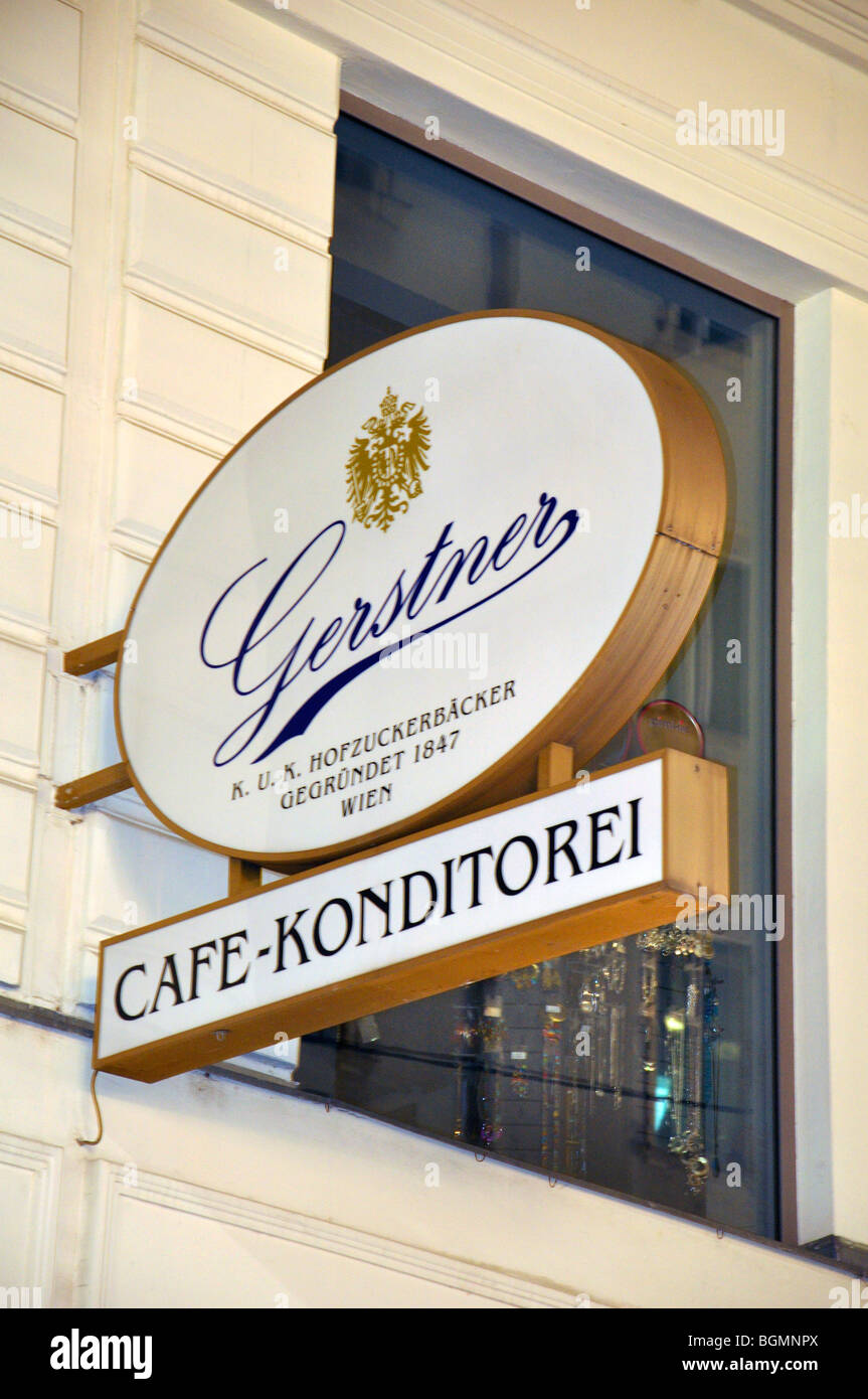 Cafe Gerstner, Vienna, Austria Foto Stock