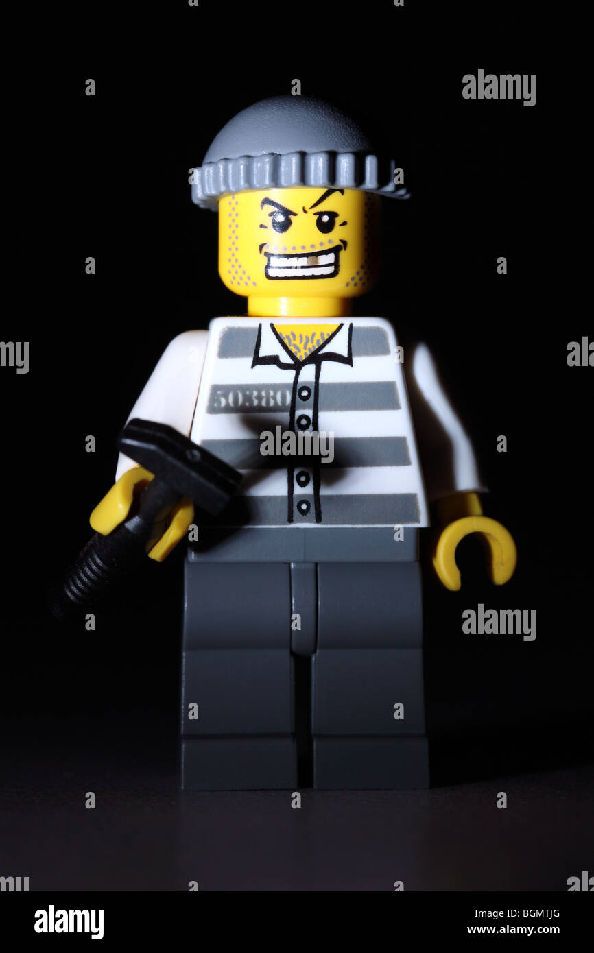 Lego sulle penali per commettere un crimine Foto Stock