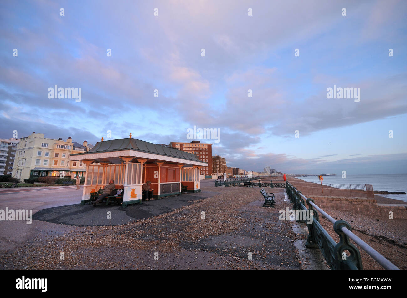 Brighton e Hove lungomare, Sussex, Inghilterra Foto Stock