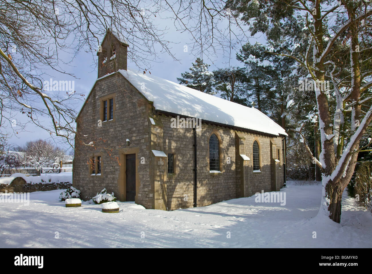 Chiesa di St Chad hutton-le-foro North York Moors National Park Foto Stock