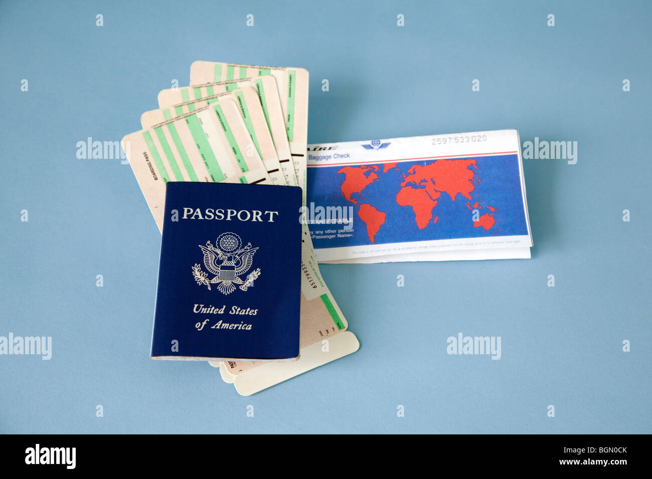 Documenti di viaggio Foto Stock