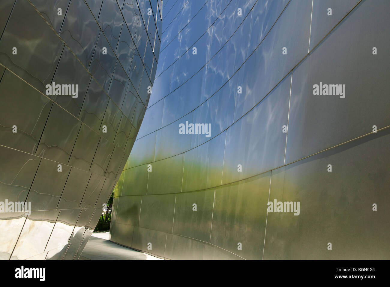 Il percorso al Walt Disney Concert Hall di Los Angeles Foto Stock