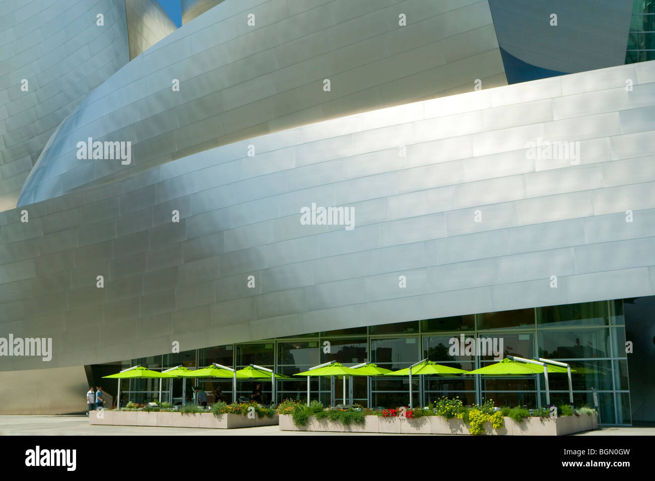 Ristorante presso il Walt Disney Concert Hall di Los Angeles Foto Stock