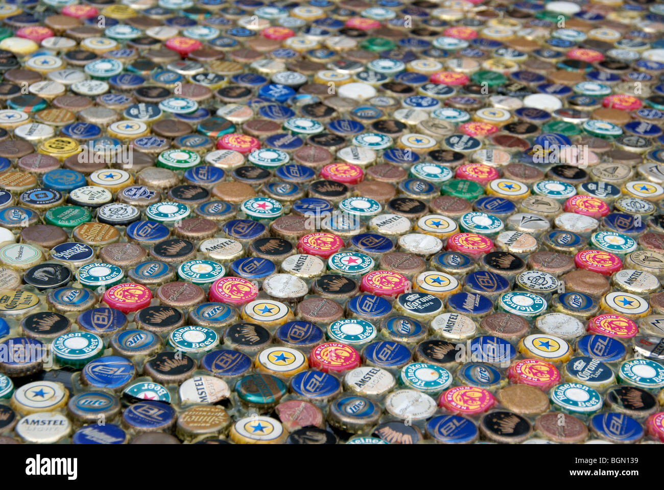 Tappi di birra Foto Stock