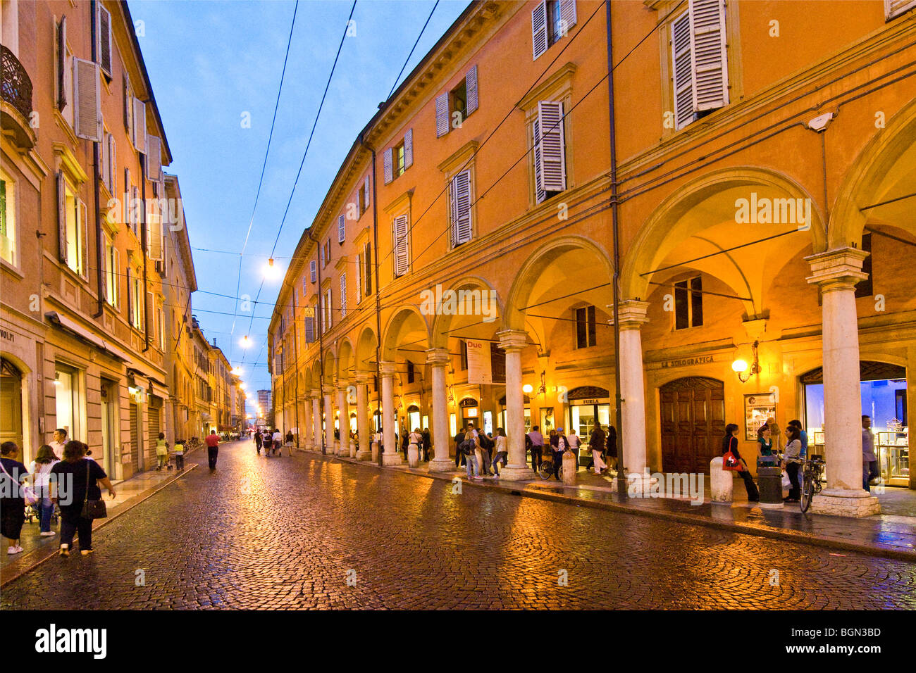 Emilia Via Emilia, Modena, Italia Foto Stock