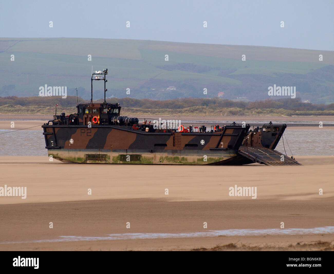 Royal Marines Landing Craft Foto Stock