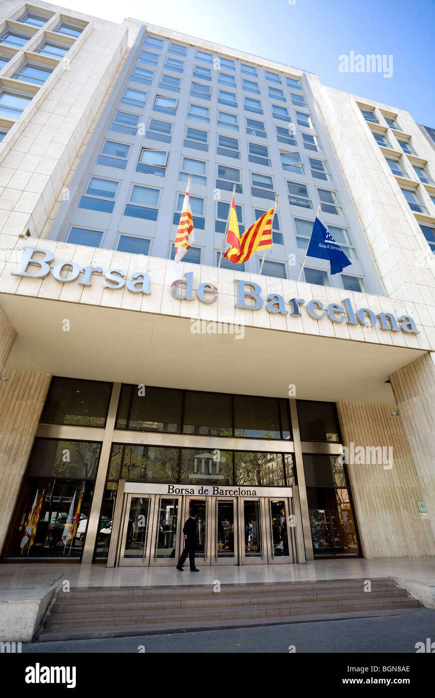 Borsa de Barcelona Foto Stock