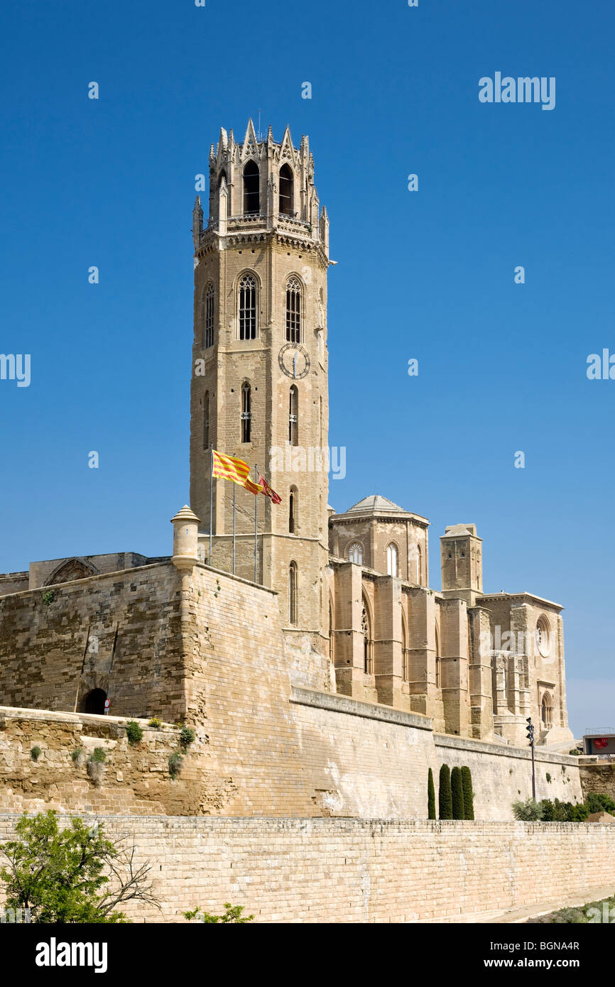 La Seu Vella vecchia cattedrale Foto Stock