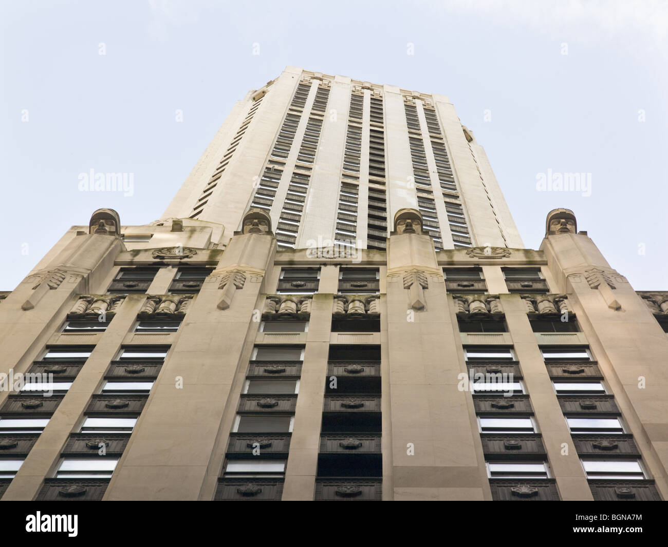 20 Exchange Place Financial District New York Co. Progettato da Croce e la croce 1931 Art Deco Foto Stock