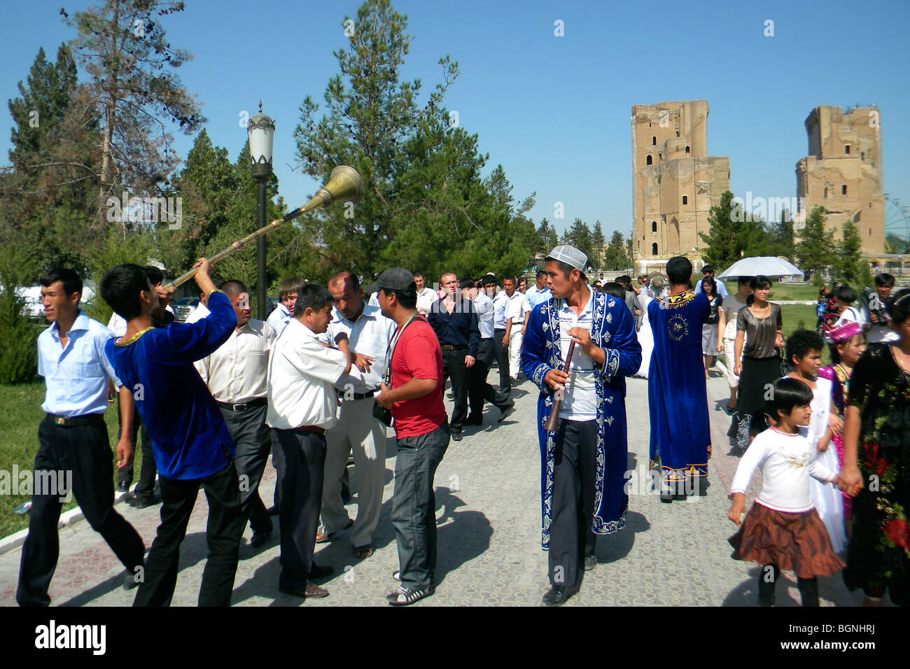 Il matrimonio festival, shakhrisabz, Uzbekistan Foto Stock