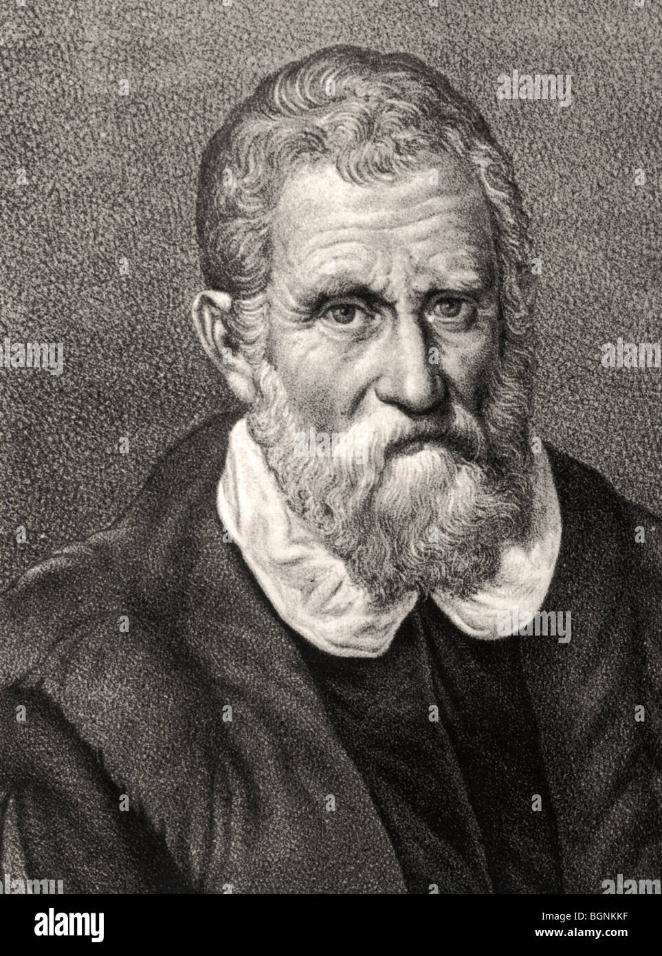 MARCO POLO - mercante veneziano e explorer (1254-1324) in un edificio del XIX secolo engaving Foto Stock