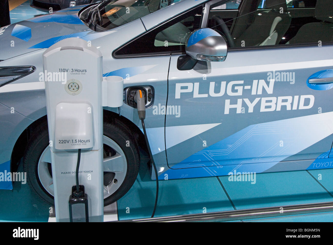 La Toyota Prius Plug-in hybrid concept car Foto Stock