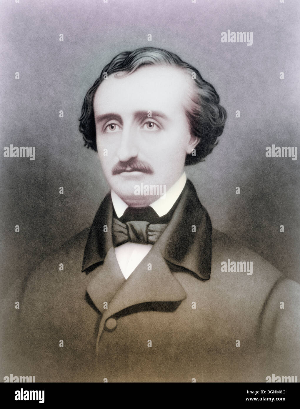 Edgar Allan Poe, 1809 al 1849. Lo scrittore americano. Foto Stock